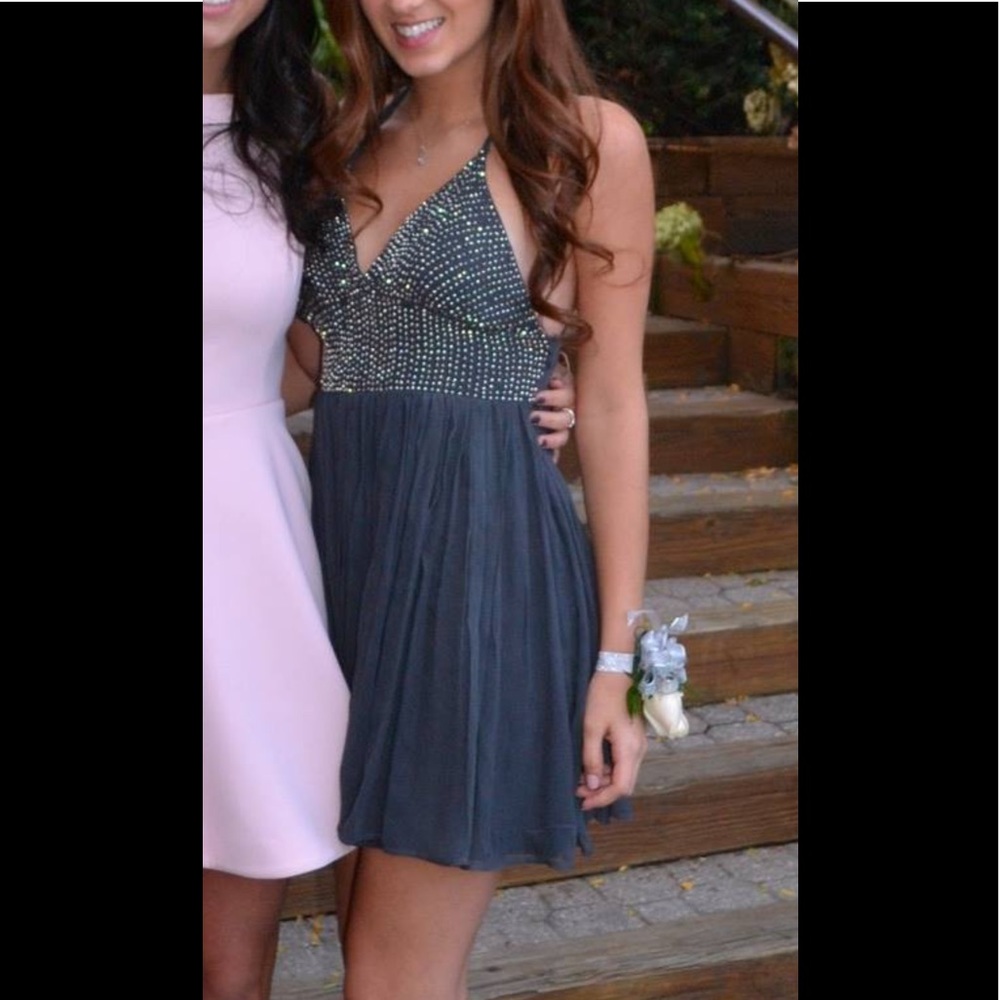 Free People ‘Like A Diamond’ Graphite Dress SIZE 0 - Picture 6 of 6